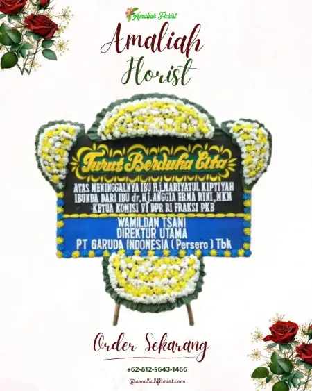 Papan Bunga Duka Kayu Bongkok